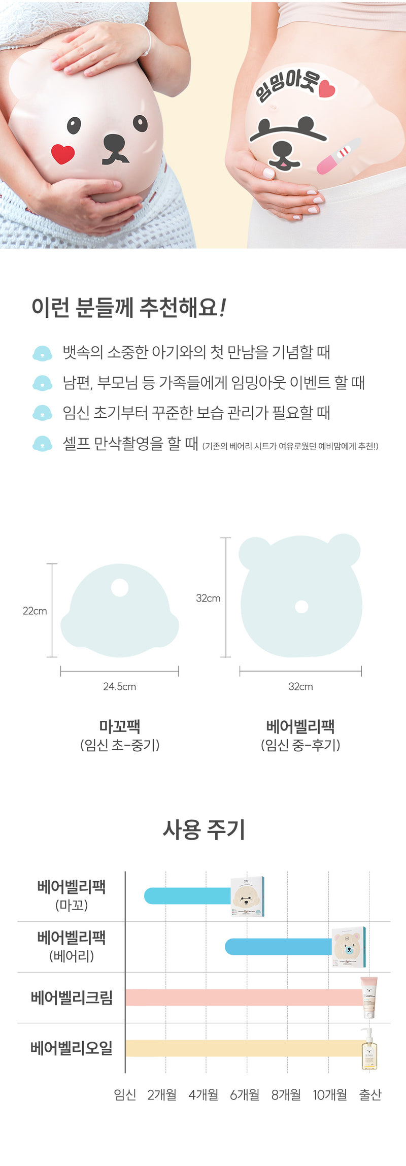 KRTN038 Korea tntn mom's Puppy Belly Patch (7pcs) for Stretch Marks Care (For Early to Mid Pregnancy)