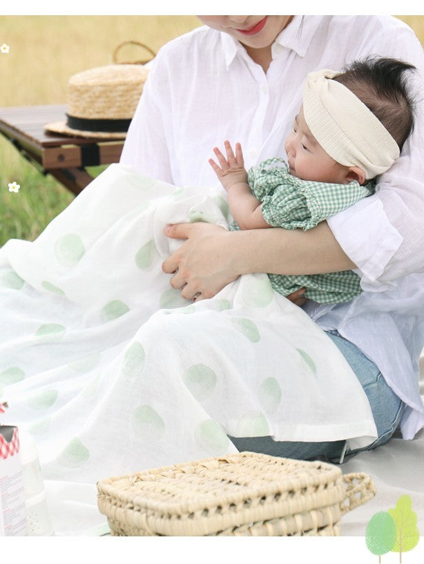 KRBA605 Korea Bamboo Bebe Bamboo Baby Gauze Blanket-Happy & Generous