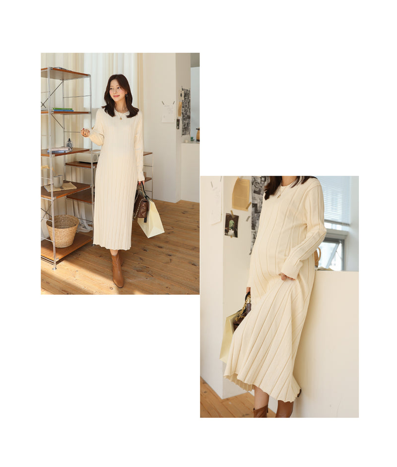 Ribbed Knit Maxi Dress