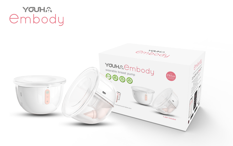 YOH601 Youha embody Wearable Breast Pump (24mm/28mm) [Hands-free;Wire-free;Tube-free]