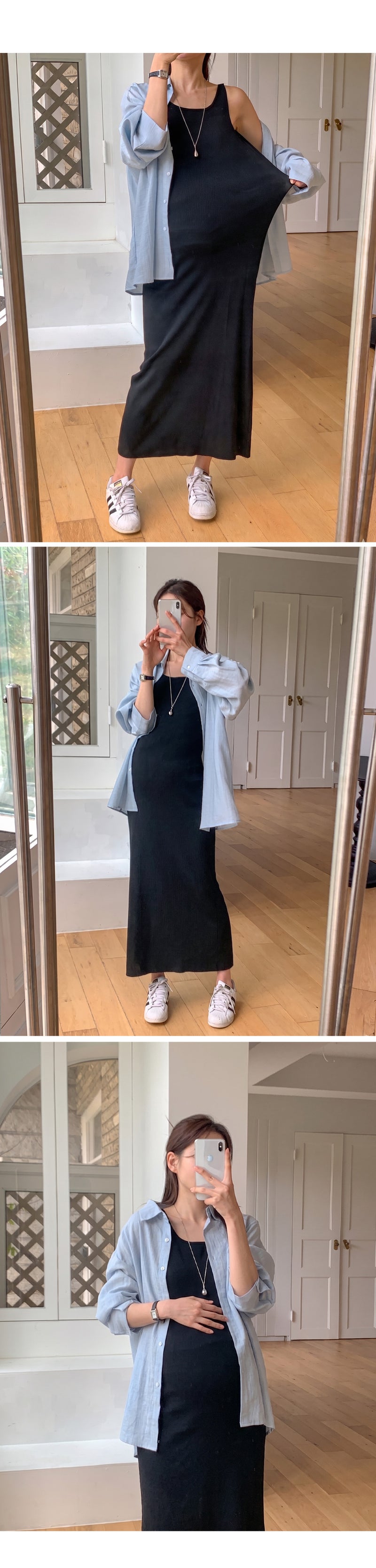 Stretch Slim-Fit Maxi Tank Dress