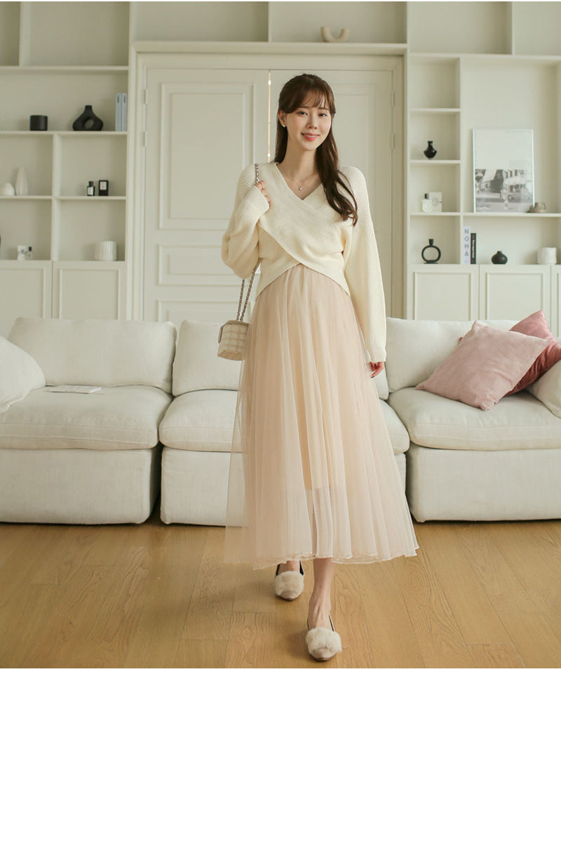 Elegant Mesh Dress Set