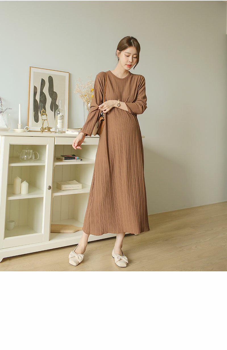 Plain Rib Maxi Dress