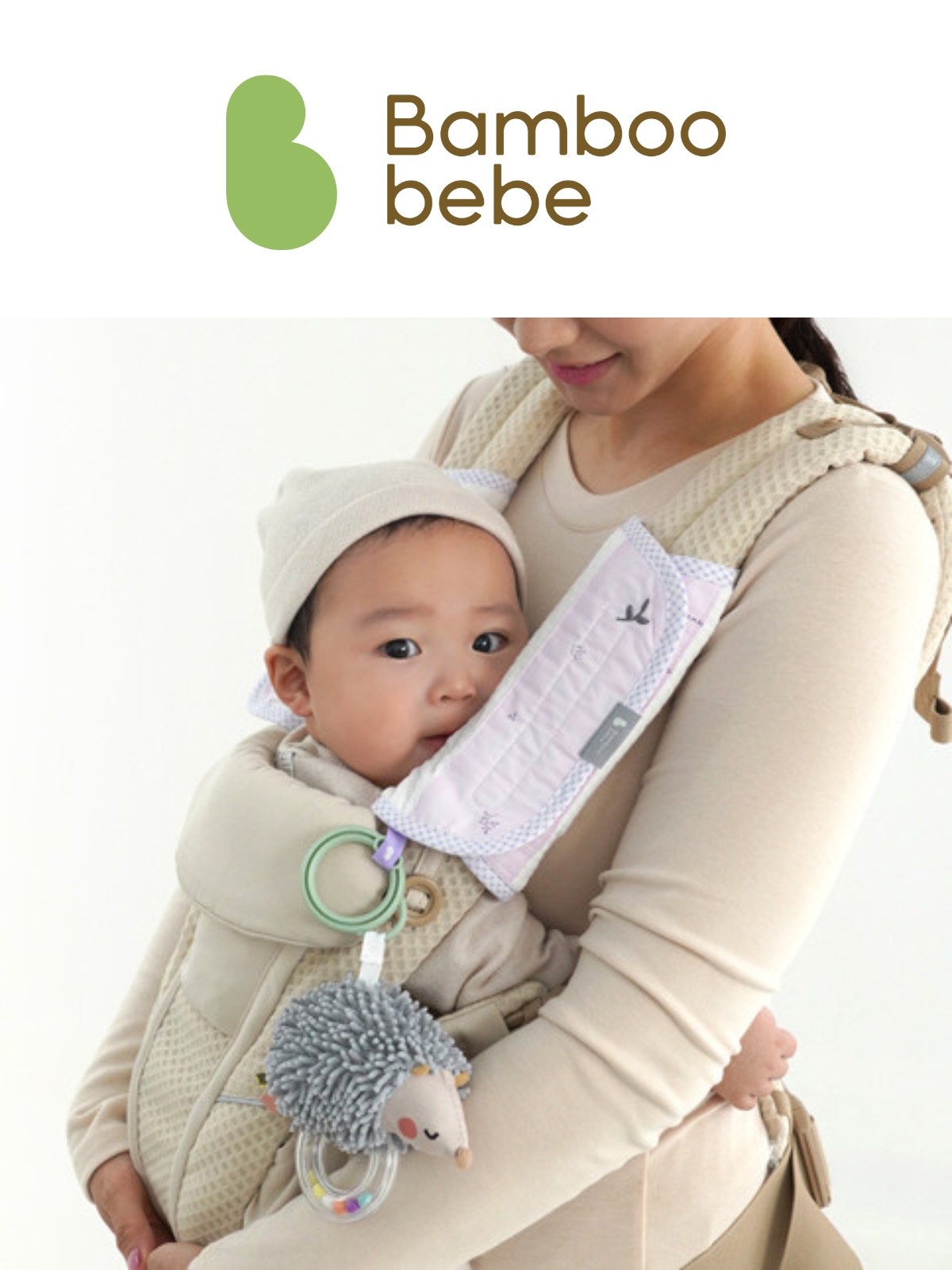 KRBA417 韓國 Bamboo Bebe 竹纖維嬰兒咬咬巾2件裝 (4種圖案)