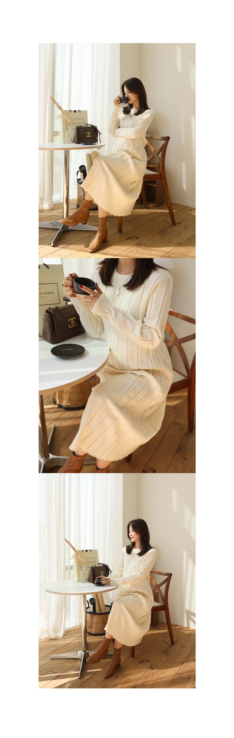 Ribbed Knit Maxi Dress
