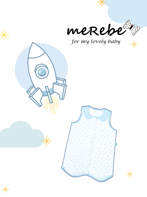 KRMB462 韓國 Merebe 嬰兒睡眠防踢背心-瑪德蓮 (冬)