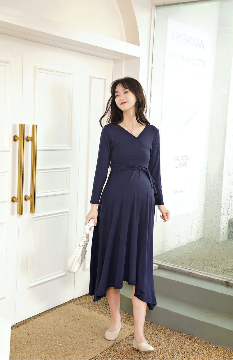 V-Neckline Wrap Dress