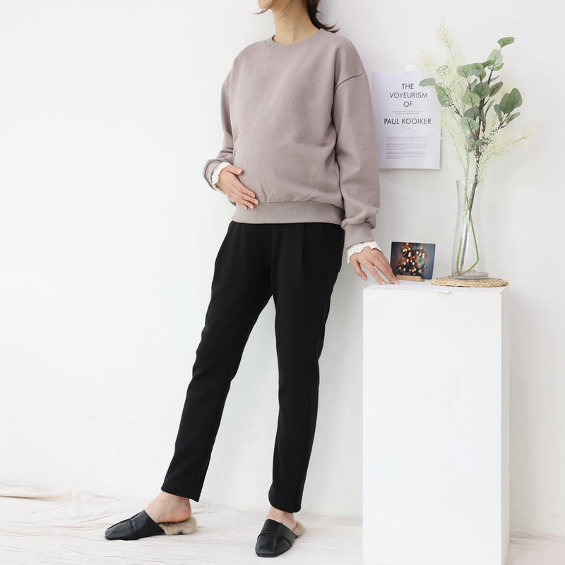 Comfy Brushed Pants with Yoga Waistband
