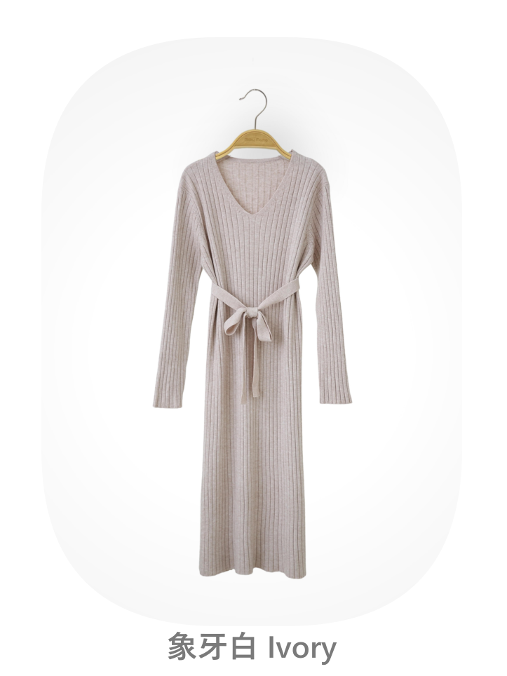 Thick Ribbed Knit Dress