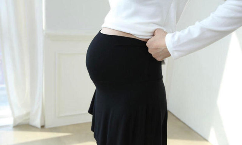 柔軟傘形假兩件短裙托腹Leggings
