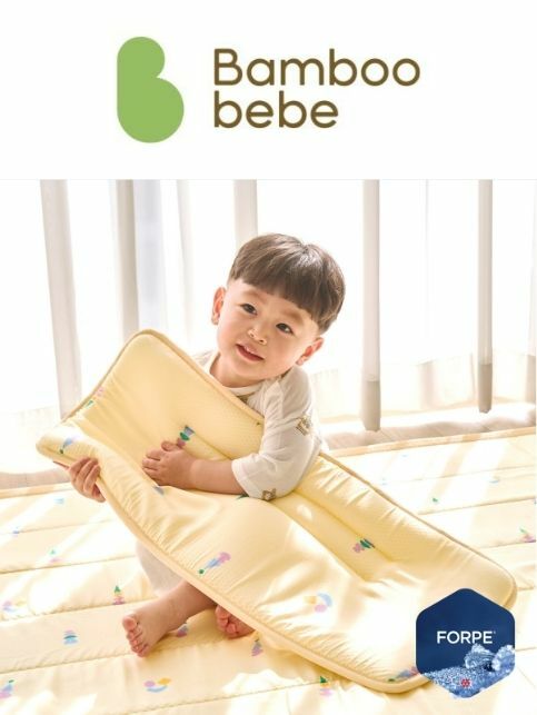 KRBA622 Korea Bamboo Bebe Reversible Cooling Long Pillow 28x70cm-Circus (2 Colors)