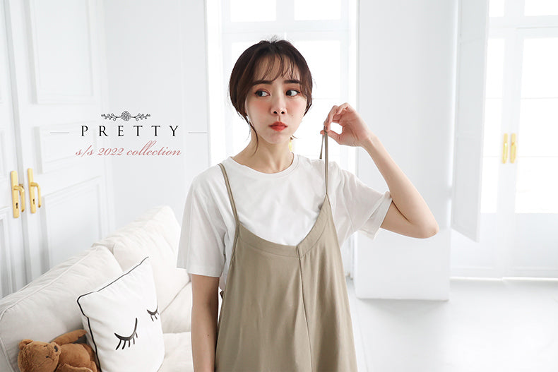 Cotton Nursing Top with Strap Dress
