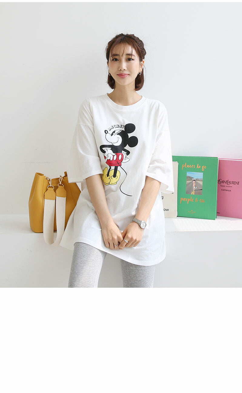 Cotton Mickey Mouse Nursing Top