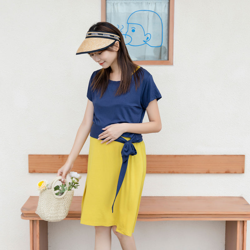 Two-Piece Contrasting Dress