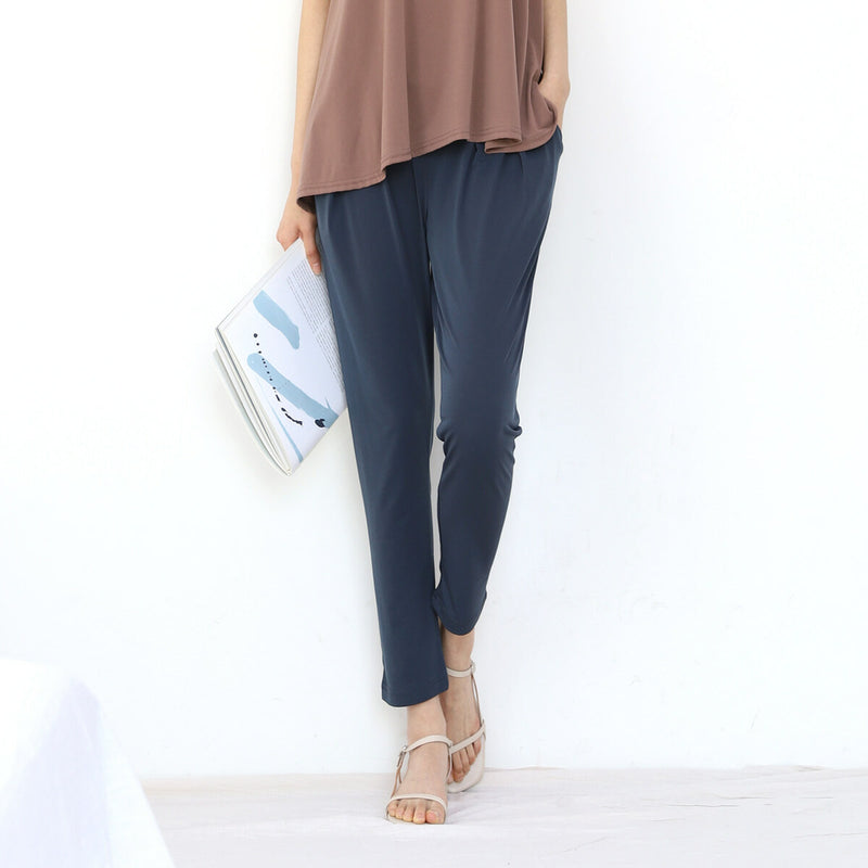 Plain Baggy Yoga Waistband Pants