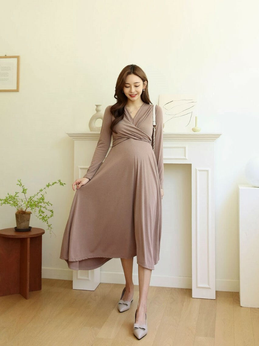 Grace Cross Front Midi Dress