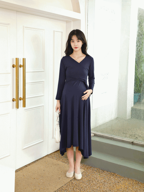 V-Neckline Wrap Dress