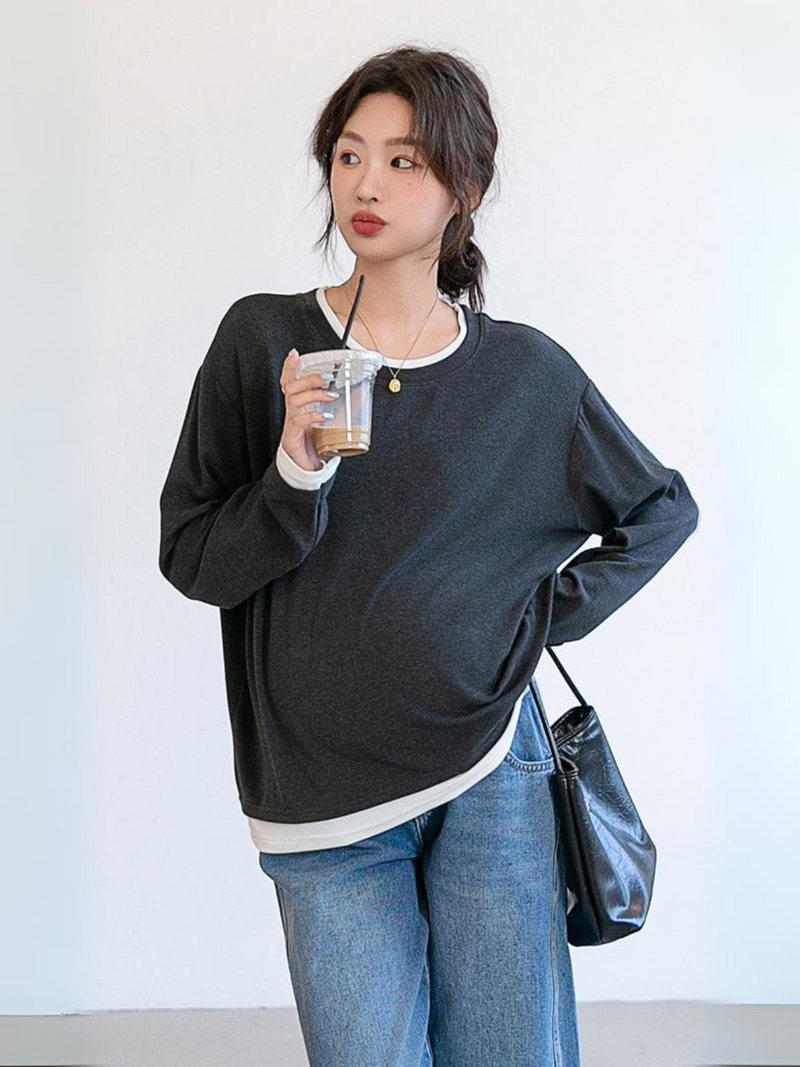 Cotton Layered-Look Top