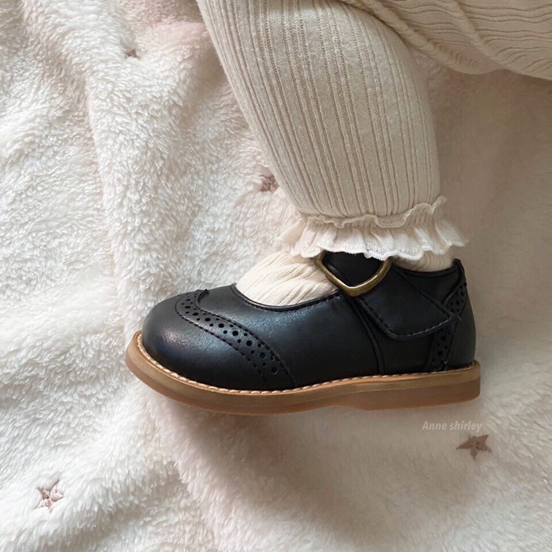 KRXO064 Ribbed-Knit Ruffle Baby Footed Leggings (2 Colors)