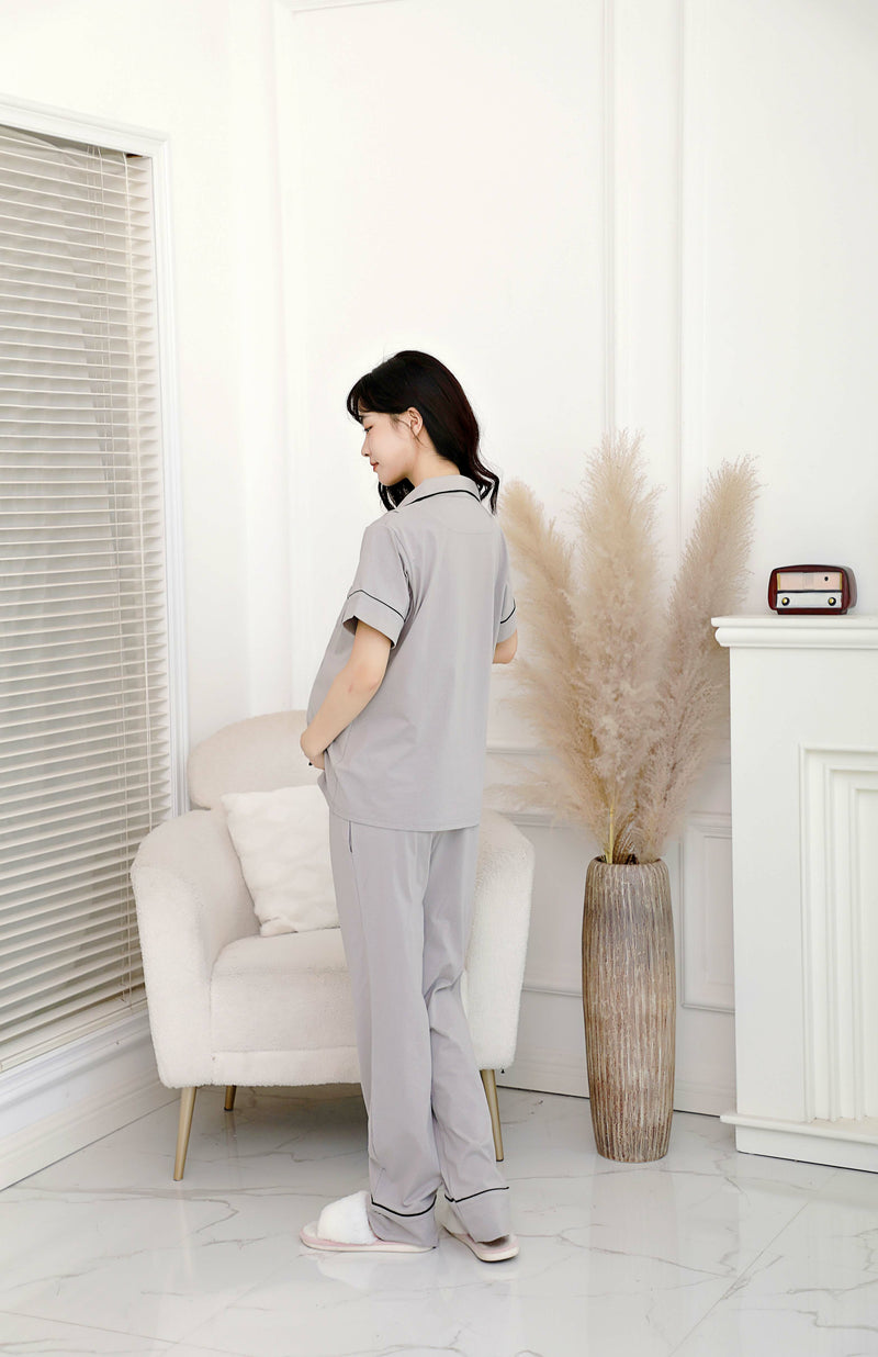 Nursing Pajama Set with Adjustable Waistband