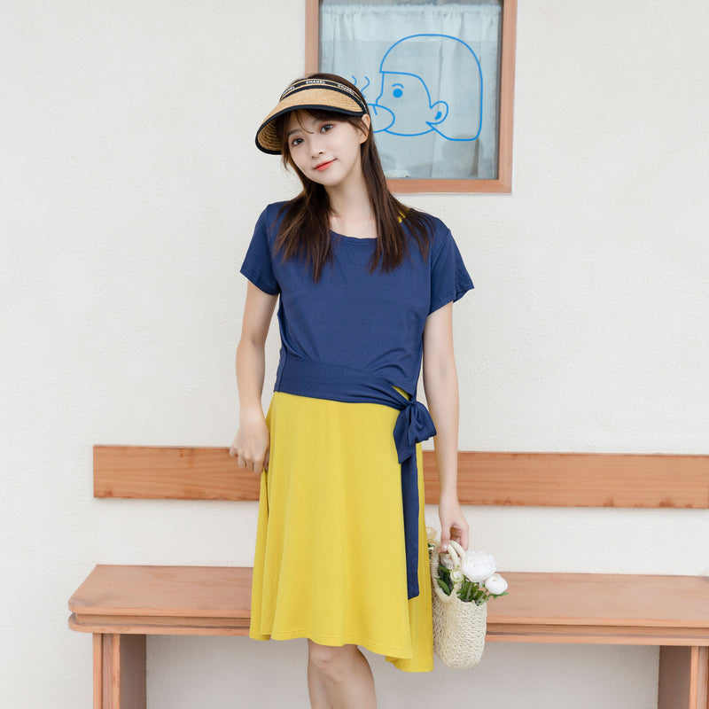 Two-Piece Contrasting Dress