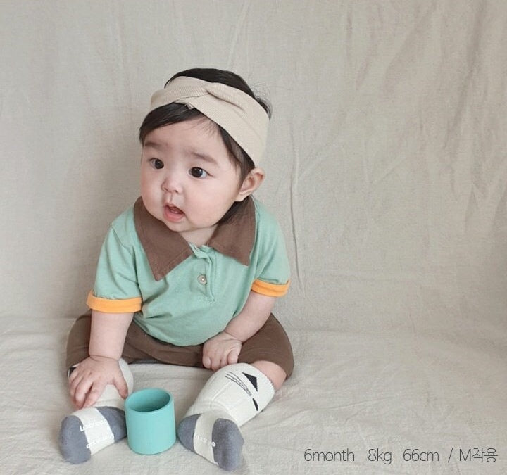 KRXO019 Color Matching Polo Shirt (2 Colors)