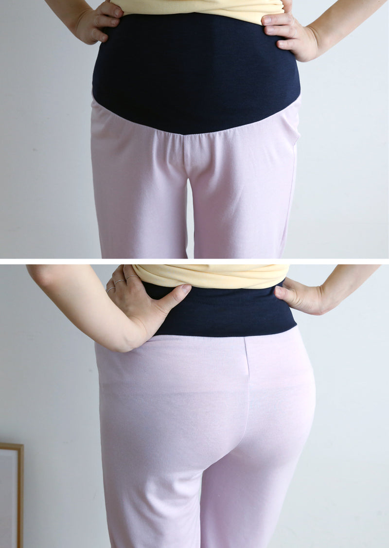 Simple 1/2 Length Over-knee Shorts with Yoga Waistband
