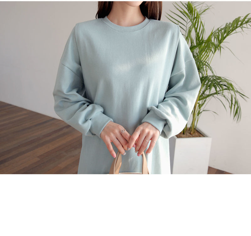 Plain Nursing Sweatshirt Dress