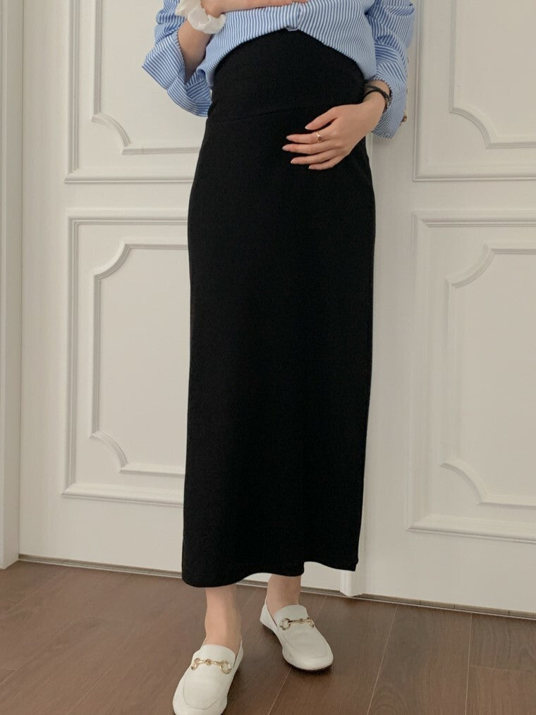 Slit Skirt with Yoga Waistband