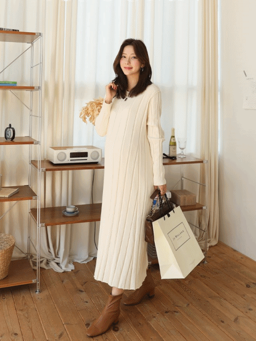 Ribbed Knit Maxi Dress