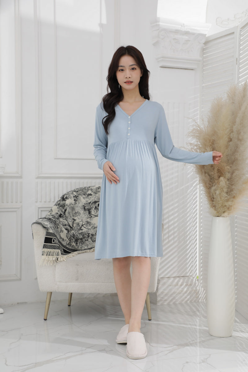 Ultrasoft Long Sleeve Nursing Dress