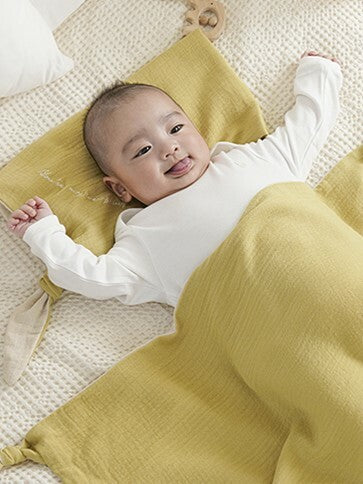 KRBA411 Korea Bamboo Bebe Bamboo Multi-Use Blanket (4 Colors) (S: 50x70cm)