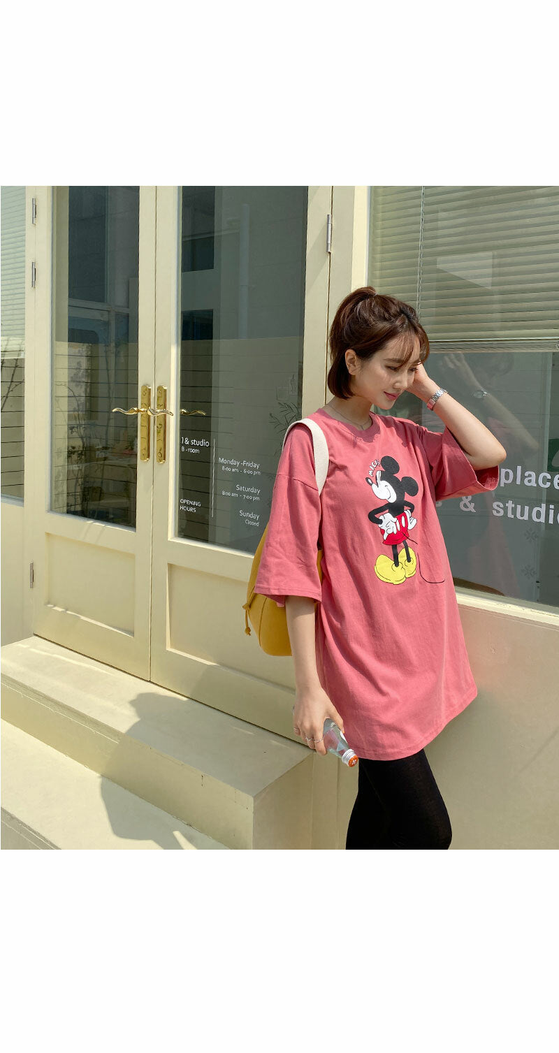 Cotton Mickey Mouse Nursing Top