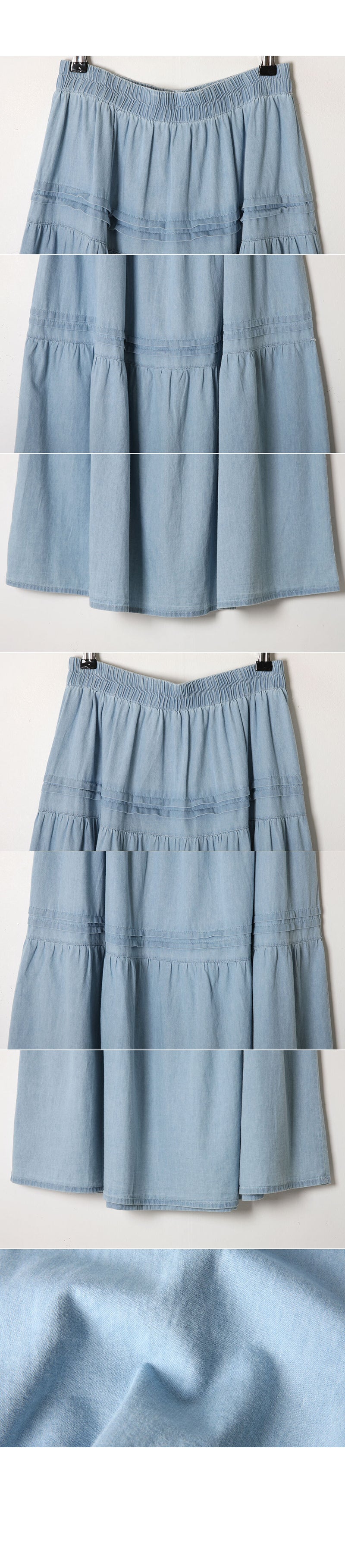 Denim Layered Skirt