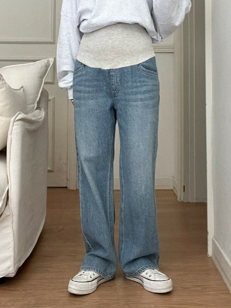 Yoga Waist Wide-Leg Denim