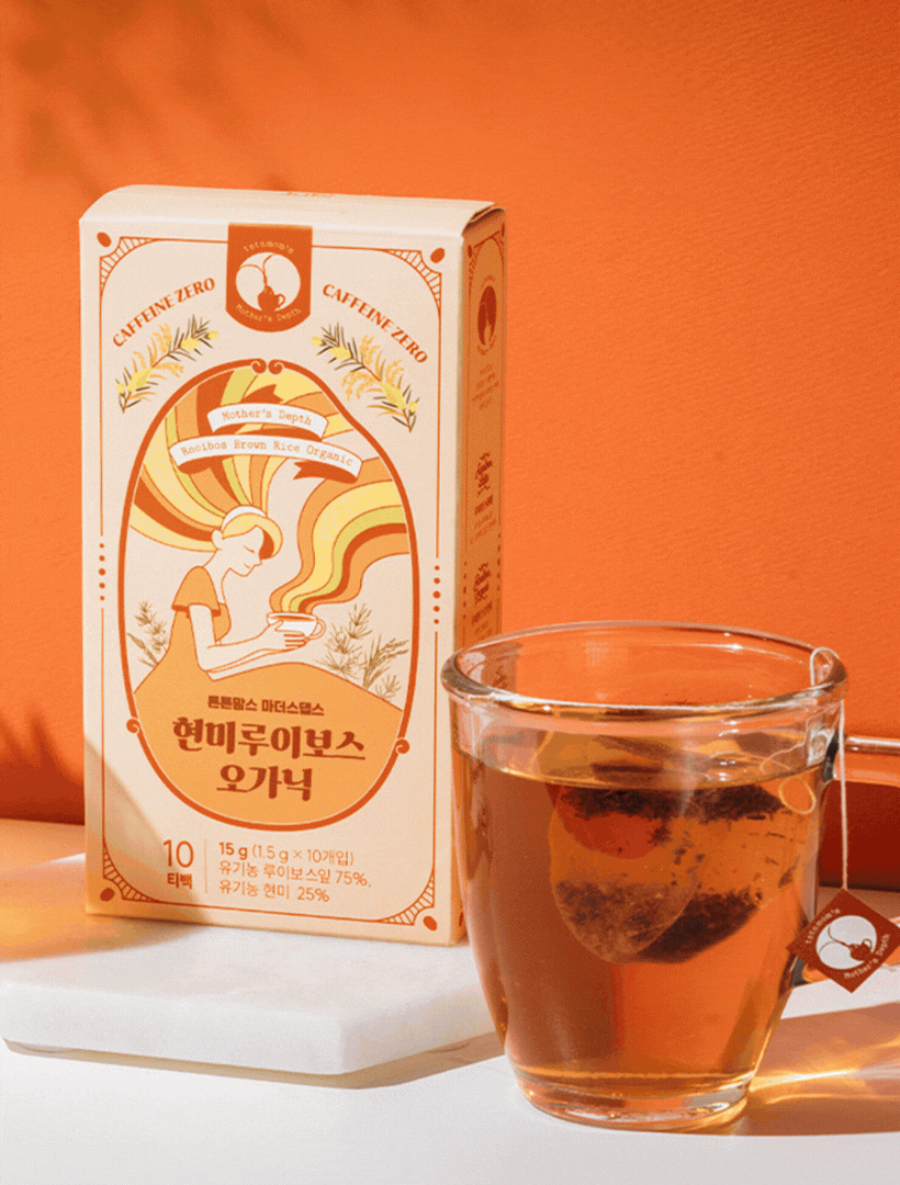 KRTN015 Korea tntn mom's Mother's Depth Rooibos Brown Rice Organic [Pack of 10 Teabags]