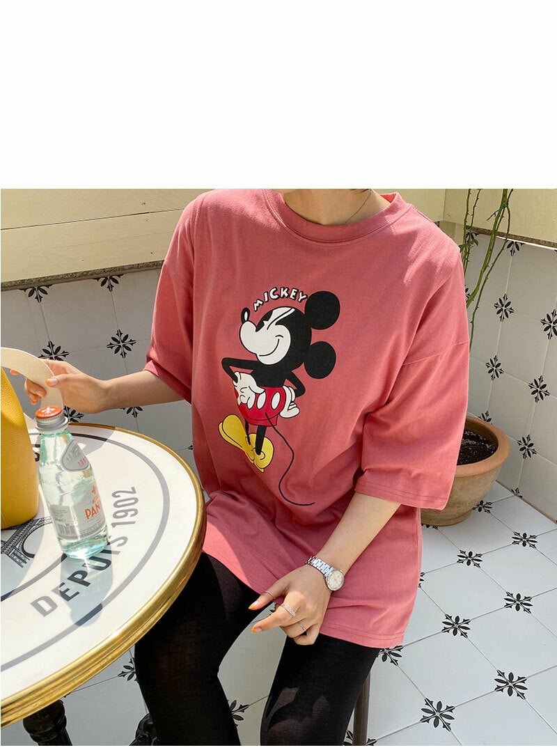 Cotton Mickey Mouse Nursing Top