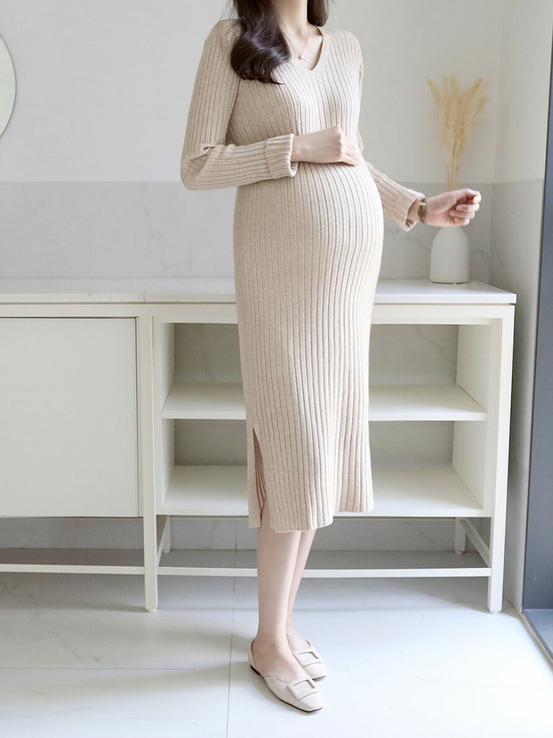 Thick Ribbed Knit Dress