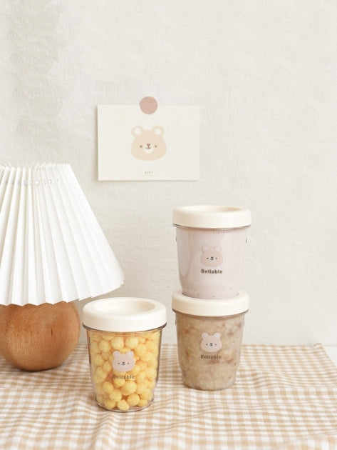 KRDY181 Korea Bellable Snack & Breastmilk Storage Cup-3 pcs (240ml) [2 patterns]