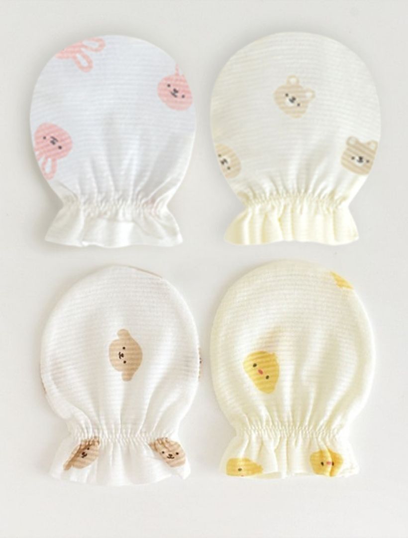 KRDY176 Korea Baby&I Summer Baby Mittens (4 Patterns)