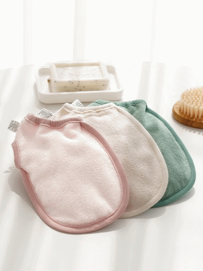 KRBA322 韓國 Bamboo bebe 竹纖維嬰兒沐浴泡泡手套1件裝 (3色)