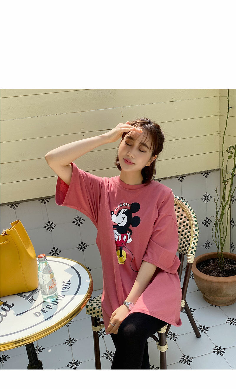 Cotton Mickey Mouse Nursing Top