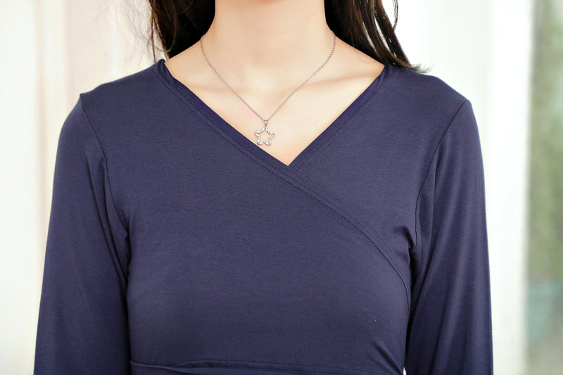 V-Neckline Wrap Dress