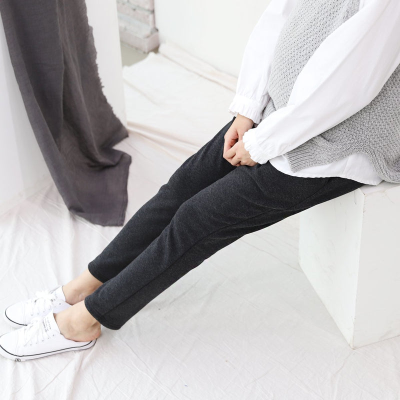 Comfy Brushed Pants with Yoga Waistband