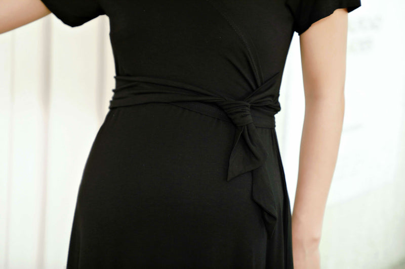 V-Neckline Wrap Dress