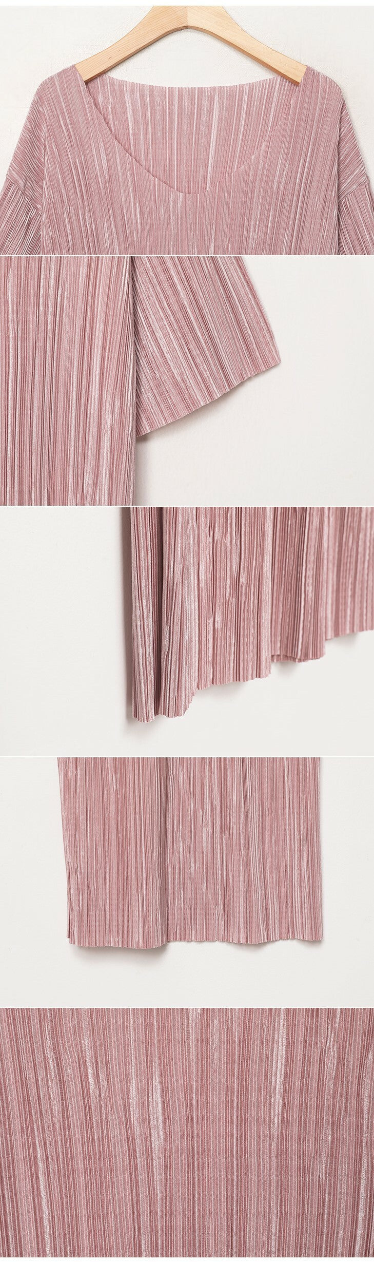 Solid Pleated Midi Dress