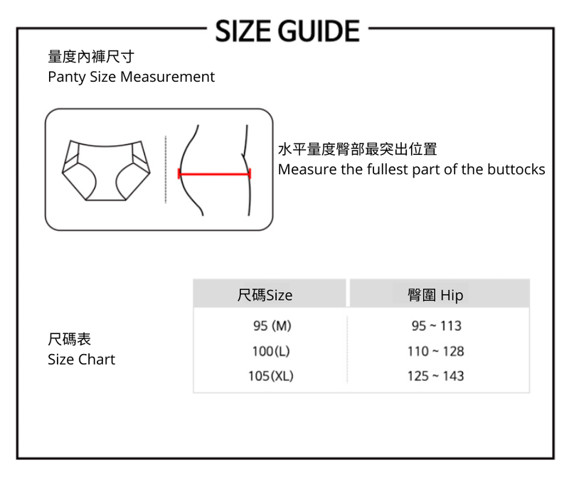 KRMD305 Korea Mom's day Breathable Striped Half-type Panty (2 Colors) [Maternity Underwear]