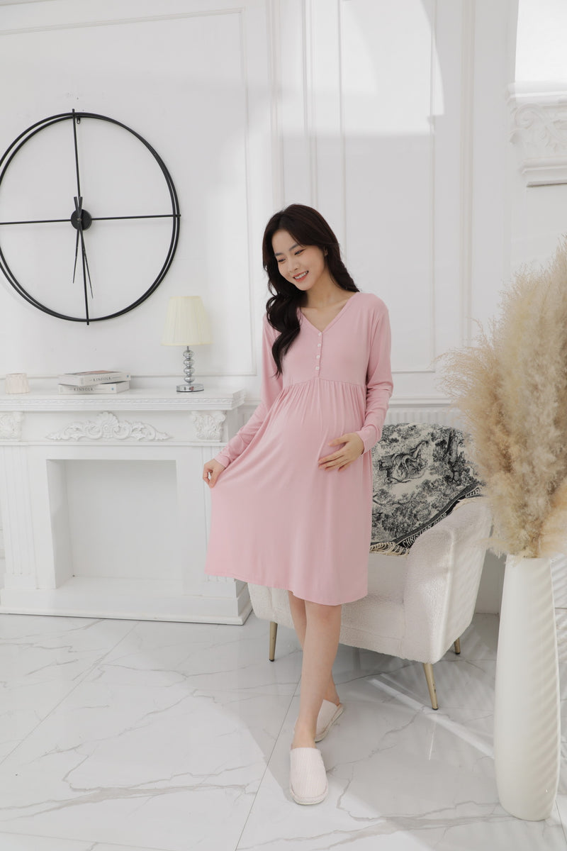 Ultrasoft Long Sleeve Nursing Dress