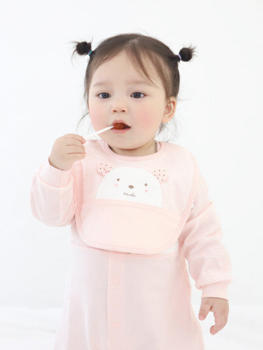 Bib-Pink Teddy Bear (All Seasons)