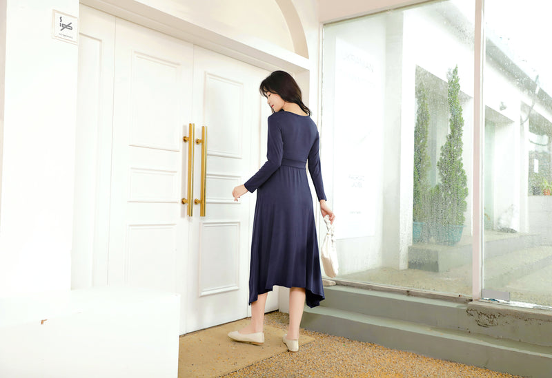 V-Neckline Wrap Dress